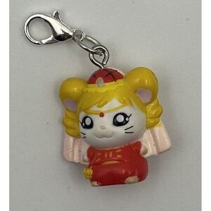 Vintage Hamtaro Hamtaro: The Captive Princess O Ham Micro Figure Keychain Zip
